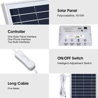 Afrika için Yeni Ev Mobil Şarj 5.5W Led Işık Kitleri Panel Mini Güneş Enerjisi Sistemi