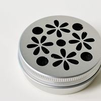 Diffuseur d'huiles essentielles en aluminium à motif creux, boîte de rangement pour pierres de lave, désodorisant d'ambiance en roche volcanique naturelle sans flamme