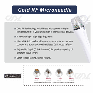 Meilleur Appareil de <span class=keywords><strong>Micro</strong></span>-Aiguilletage Fractionnel RF de Bureau, <span class=keywords><strong>Radiofréquence</strong></span> Dorée, Marteau Froid, Équipement de Beauté Anti-Rides pour Salon - Product Image 2