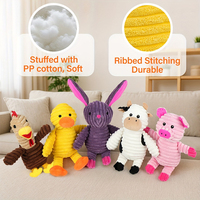 Jouets grinçants pour chiens en peluche mignons et durables jouets indestructibles pour chiens jouet à mâcher interactif écologique pour chiots