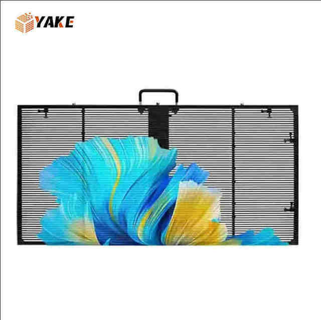Shenzhen Best Price Yake High Brightness Glass Window Transparent Flexible Led Display P3.91 Film Transparent Led Display