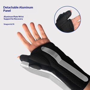 <span class=keywords><strong>Muñequera</strong></span> Transpirable con <span class=keywords><strong>Soporte</strong></span> para el <span class=keywords><strong>Pulgar</strong></span>, Múltiples Correas y Barra de Aluminio para Fijación de la Muñeca - Product Image 3