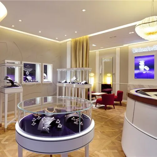 Modern Interior Showroom Design For New Jewelry Stores Latest Jewelry Display Customized Decoration Funroad display