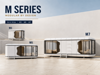 Maison capsule modulaire prête à être expédiée, structure en acier préfabriquée, cabane pour le glamping