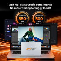 SSD Internal MAXBY 2.5 Inch - SATA III 256GB Tersedia, Kecepatan Tulis 500MB/s TLC LDPC, SSD Performa Tinggi
