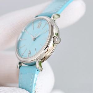 นาฬิกาข้อมือผู้หญิงธุรกิจระดับไฮเอนด์ขายดีที่สุดปี 2026 พร้อมสายหนัง หน้าปัดสีน้ำเงิน ดีไซน์แฟชั่นประดับเพชร - Product Image 3