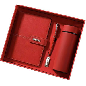 Set Hadiah Bisnis Mewah Promosi Kotak Hadiah Notebook A5 Dengan Flash Drive USB Set Pulpen Kantor Festival Eksekutif Set Hadiah Perusahaan - Product Image 1