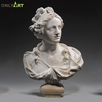 Figurine célèbre en marbre sculpté à la main, Statue de buste de tête d'aristotle à vendre