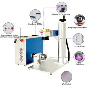 Công nghiệp kích thước nhỏ 10 Wát dây kim loại máy móc với CCD máy ảnh vin mã lá khắc CO2 UV sợi Laser đánh dấu máy - Product Image 2