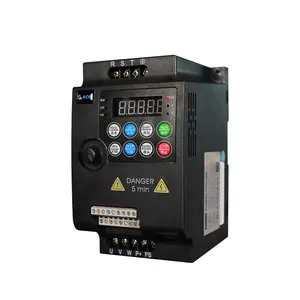 China Fabrikant Voor Inverter 0.75kw Omvormer Rail Vfd Drie Fase 380V Ac Drive Frequentieomvormer