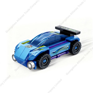 Bloques de Construcción Personalizados de la Serie de Autos, Auto Deportivo Creativo, Montacargas, Auto de Carreras Urbano, Sedán, Decoración de Escenas Urbanas, Juguete de Bloques de Construcción - Product Image 3