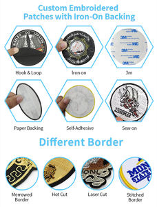 Servizio <span class=keywords><strong>Online</strong></span> 24h, Produttore Cinese di Toppe Ricamate Personalizzate con Logo, Design su Misura, Applicazione a Caldo - Product Image 3