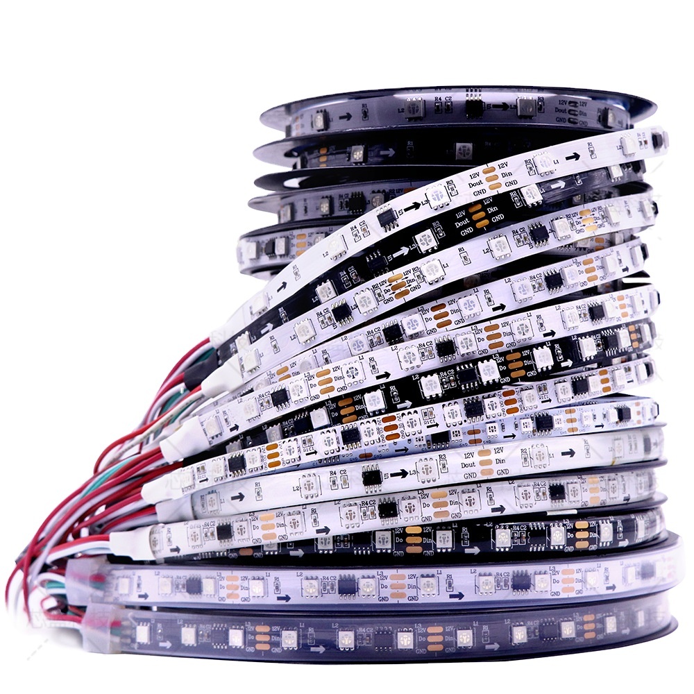 Cheap Price WS2811 Led Strip Light RGB Pixel 5050 60leds Waterproof IP65 IP67 60 Stripe Tape 24V 12V Ws 2811 WS2811 Led Strip