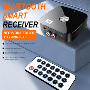 D1607 T68 <span class=keywords><strong>Receptor</strong></span> <span class=keywords><strong>Audio</strong></span> Blue tooth 5,3 Aptx Hd 2en1 Rca Y 3,5mm <span class=keywords><strong>Receptor</strong></span> NFC - Product Image 4