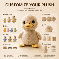 Animaux en peluche personnalisés, super doux, en forme de canard, 10 cm, fabricants de poupées professionnels ODM