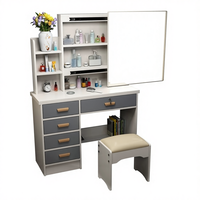 Mobilier de chambre design moderne miroir coiffeuse avec chaise