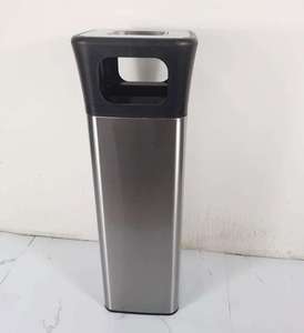 Nuovo Design commerciale in piedi pavimento in metallo cestino 15L-30L in acciaio inox posacenere pattumiera per uso esterno - Product Image 2
