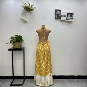 Abito Lungo Estivo Casual con Stampa Africana e Collo all'Americana 2026 in Poliestere <span class=keywords><strong>per</strong></span> Donna - Product Image 6
