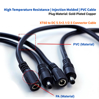 Câble adaptateur Doingwin DC5521 12AWG en cuivre pur DC5521 mâle vers XT60 femelle à courant élevé pour alimentation de batterie Lipo de drone RC FPV