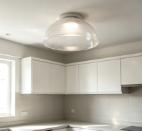 Abat-jour en plastique PC pour lampe fluorescente, diffuseur anti-humidité pour cuisine