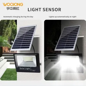 WOOJONG 2021 뜨거운 판매 IP65 야외 사용 방수 태양 홍수 빛 150 태양 led 투광 정원