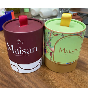 Sang trọng màu đen ống giấy bao bì Nước hoa hộp tròn mỹ phẩm bao bì ống xi lanh hộp quà tặng hình trụ ống giấy cho lation - Product Image 6