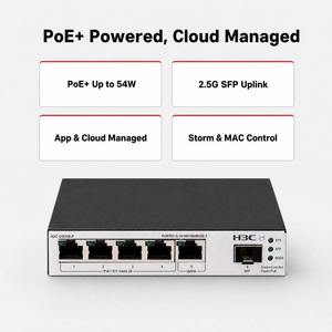 Commutateur Ethernet Gigabit H3C série US206-P POE/POE+ QoS SNMP, capacité de commutation de 96 Gbit/s, couche d'accès gérée - Product Image 2