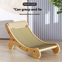 Meow Music Square - Grand grattoir pour chat en sisal écologique de luxe, classique, 40 cm, jouet toutes saisons, nouvel an