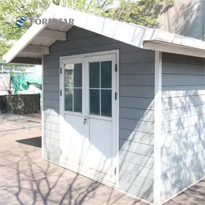 Forestar 4M*4M Easily Install Garden shed Wood Plastic Composite Storage Garden Shed Outdoor