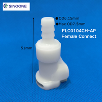 Sinoone Plastic Female Kupplungs körper 1/4 "Barb Flow Alle Kunststoff-Schnell anschlüsse POM EPDM O-Ringe für die medizinische Schönheits industrie