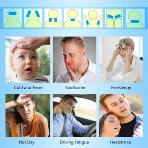 Patchs rafraîchissants pour la fièvre, soulagement naturel des maux de tête et des migraines, feuilles de gel douces, patch anti-fièvre pour enfants, tension/sinusite - Product Image 5