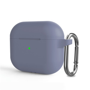 Funda protectora de silicona a prueba de golpes con llavero, cubierta anticolisión con recubrimiento de goma <span class=keywords><strong>para</strong></span> <span class=keywords><strong>Airpods</strong></span> 3, 2022 - Product Image 4