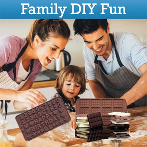 Piece Eco-Friendly <b>Silicone</b> DIY Chocolate Chip Mold Butterflies <b>Baking</b> Tool for Waffle Cake Decoration Kitchen Supplies - Product Image 2