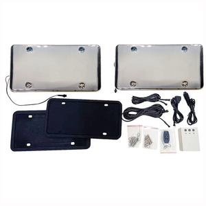 Porta Targa Elettrico a Doppia Piastra con Controllo Elettrico per Auto Nord Americane, Supporto Singolo per Targa, Durevole - Product Image 5