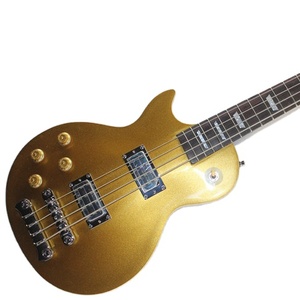 Flyoung Linkshandige Elektrische Basgitaar Hoge Kwaliteit Elektrische Basgitaar Gouden Top 4-snarige Basgitaar - Product Image 1