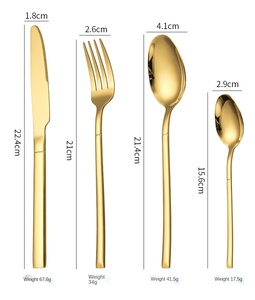 Ensemble de couverts nordiques en acier inoxydable 304 couleur or rose, 24 pièces, <span class=keywords><strong>Laguiole</strong></span>, pour Noël - Product Image 6