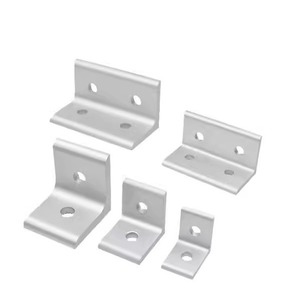 Connecteur d'angle vertical en profilé aluminium anodisé 20/30/40/40 pour usage industriel - Product Image 2