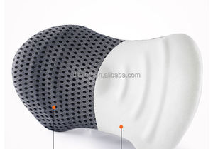 Bantal kursi ortopedi busa memori kursi kantor mobil bantal kursi roda tulang ekor lucu pereda nyeri jala bernapas bantal pinggang - Product Image 2