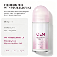Déodorant anti-transpirant roll-on Pearl Beauty 50ml, parfum frais, sensation de sécheresse, soin élégant des aisselles pour usage quotidien