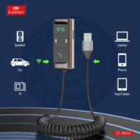 EARLDOM 2023 USB BT5.0 Kit voiture Nouvel An Audio FM Transmetteur pour musique Aux Récepteur stéréo avec émetteur pour voitures