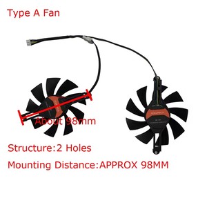 Enfriador de GPU, 85 mm de diámetro, PARA ALSEYE RX580, para 51risc <span class=keywords><strong>RX6600M</strong></span>, para AFOX RX580, para Ziway RX 580, reemplaza FL8015 12VB 7 vendido - Product Image 5