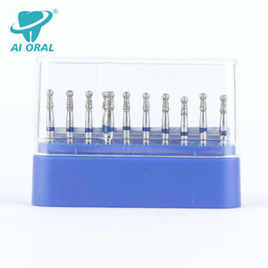 เครื่องขัดฟันไฟฟ้าก้านสแตนเลส1.6มม. เคลือบเพชร10ชิ้น/กล่องสำหรับคลินิกทันตกรรม - Product Image 5