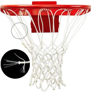 Nylon Poliéster Alta calidad Estándar Blanco Resistente Durable Al Aire Libre largo poliéster <span class=keywords><strong>Red</strong></span> <span class=keywords><strong>de</strong></span> <span class=keywords><strong>baloncesto</strong></span> <span class=keywords><strong>de</strong></span> lujo - Product Image 3