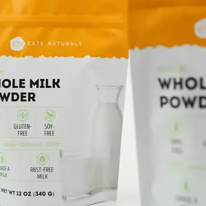 Impression personnalisée emballage alimentaire debout pochette en plastique à fermeture éclair protéine de lactosérum lait en poudre sac avec fermeture à glissière