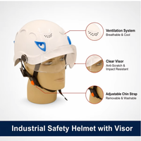 Casque de sécurité de sauvetage en ABS de haute qualité, avec suspension à 6 points, en provenance directe d'usine