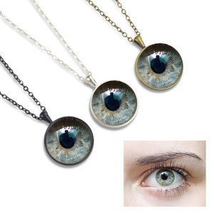 Haomi gran oferta Unisex personalizado pupila Iris ojo collar nueva <span class=keywords><strong>pareja</strong></span> cristal - Product Image 1