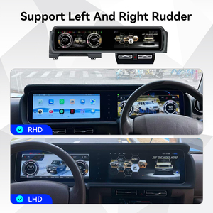 ZWNAV Écran double 24,6 pouces pour <span class=keywords><strong>Toyota</strong></span> Land Cruiser LC70 LC76 LC79 2007-2024 Autoradio Android Tableau de bord numérique - Product Image 2