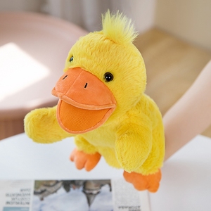Tigre mapache Animal marioneta de mano interacción entre padres e hijos León boca abierta marioneta de mano boca puede mover conejo guantes de peluche - Product Image 1