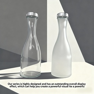 Sleek <strong>180ml</strong> 250ml 355ml Frosted <strong>Glass</strong> <strong>Bottles</strong> Hot Stamping Custom Color Custom Logo Juice Coffee Wine Fruit Drinks Hourglass - Product Image 6