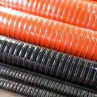 Tuyau en silicone vulcanisé bon marché de 200 mm pour pliage de conduits, tuyau de refroidissement pour sécheuse en fibre de verre